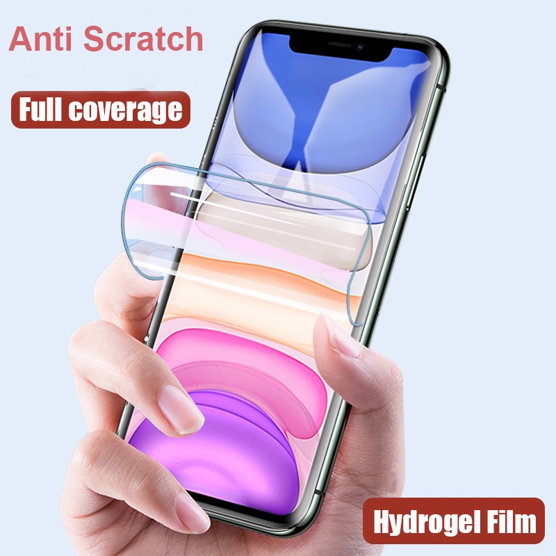 Dành Cho iPhone 11 12 13 Pro Max 12 13 Mini 6 6S 7 8 Plus 6 + 6s + 7 + 8 + SE 2020 Mềm Vô Hình Hydro