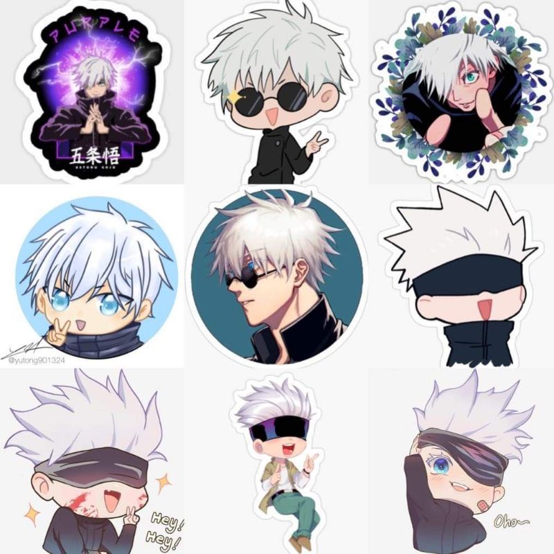 10-60 hình dán Stickers Gojo Satoru - Jujutsu Kaisen decal