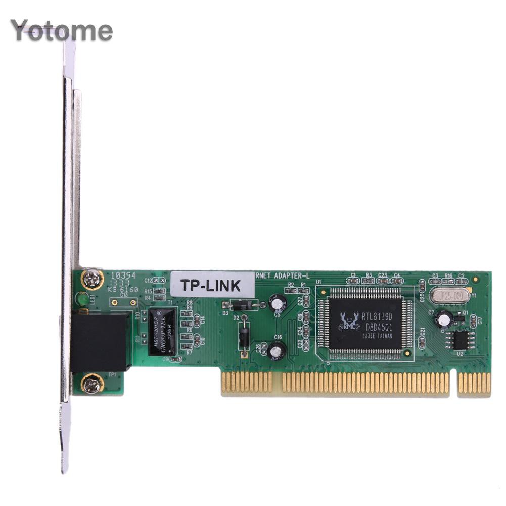 Card mạng lan YO PCI Realtek RTL8139D 10 / 100M 10 / 100Mbps RJ45