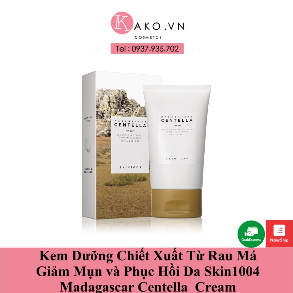 Kem Dưỡng Rau Má Phục Hồi Da Skin1004 Madagascar Centella Asiatica 100 Cream