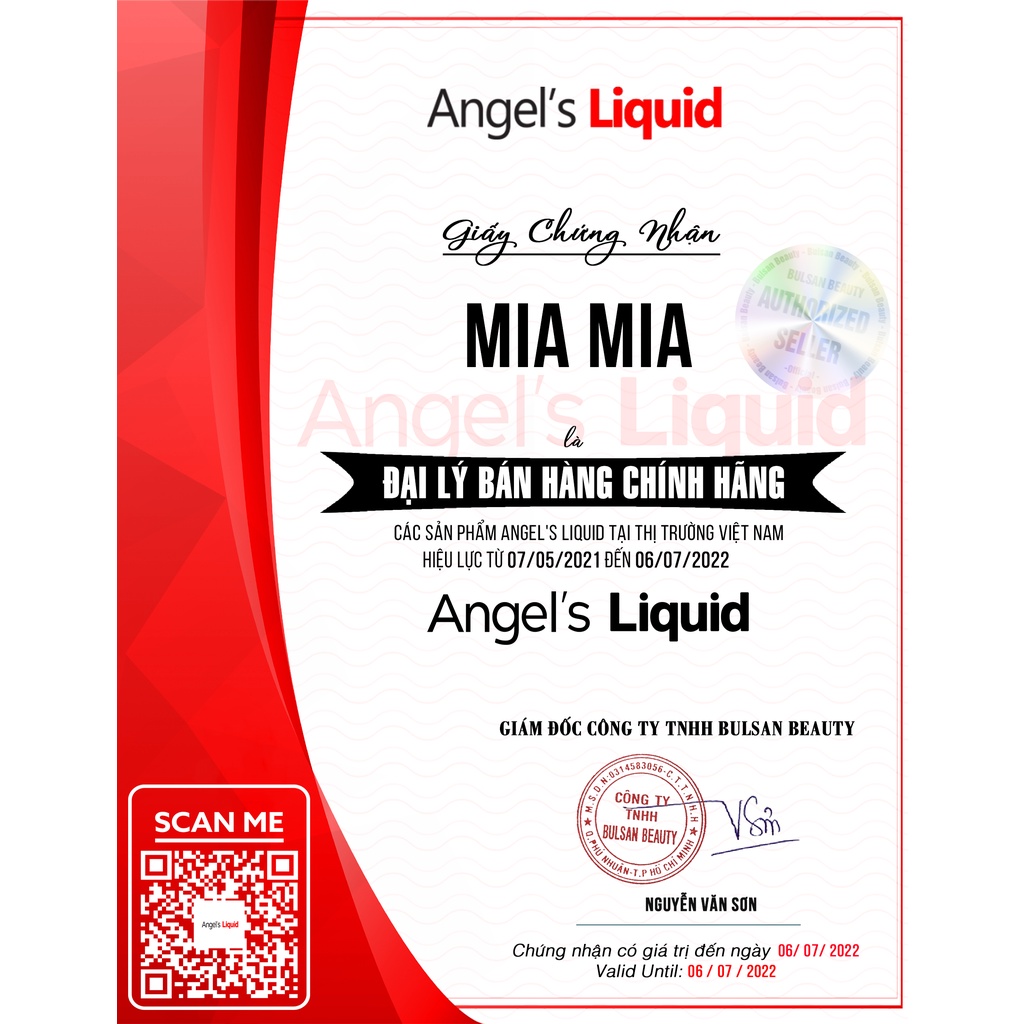 Lăn Nách Angel Liquid Dưỡng Trắng Khử Mùi 72 Tiếng Angel's Liquid Glutathione plus Niacinamide Fresh Deodorant 60ml
