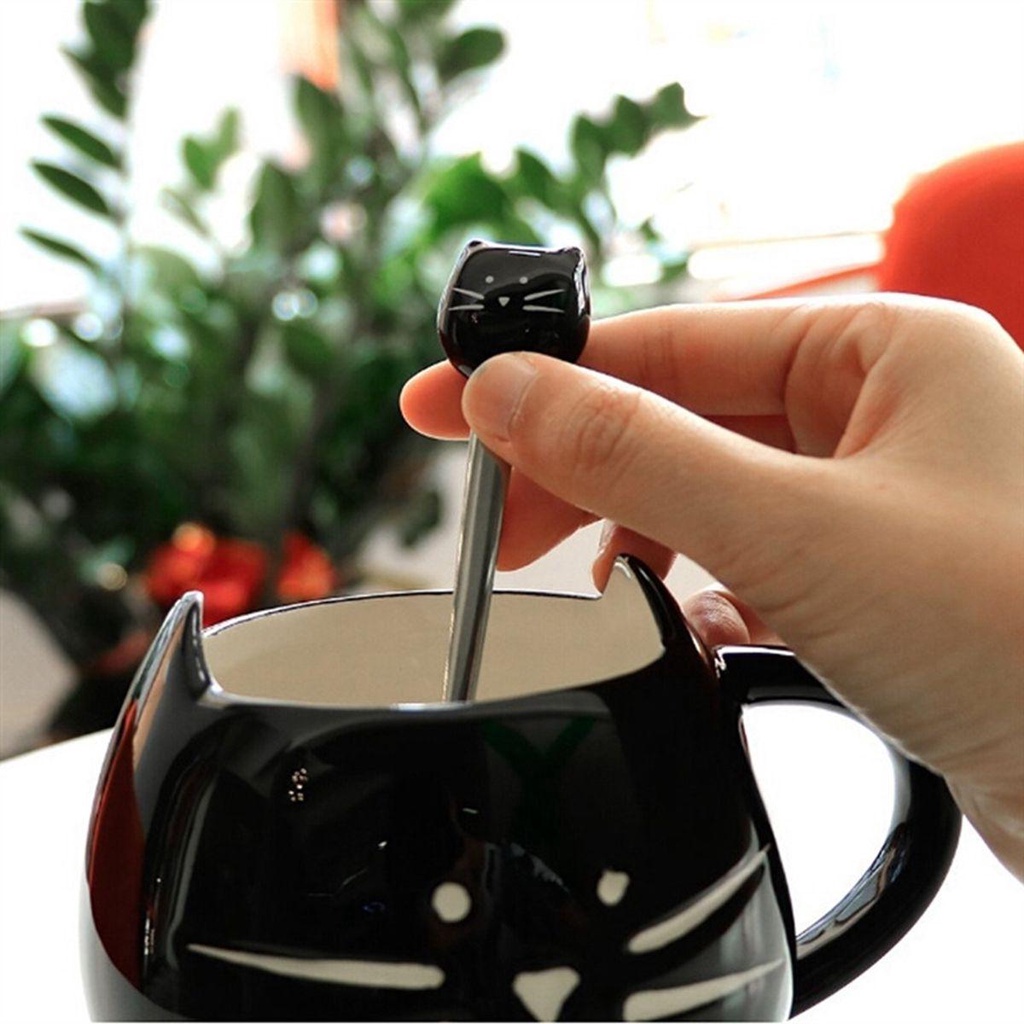 Muỗng Cà Phê Hình Mèo Dễ Thương