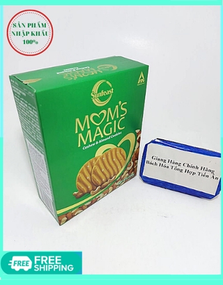 Bánh Quy Hạnh Nhân Hạt Điều MOM'S MAGIC CASHEW ALMOND ( nhập khẩu )