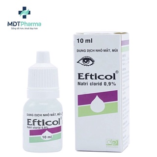 Dung dịch nước muối sinh lý Efticol - Natri clorid 0,9% an toàn cho trẻ sơ sinh