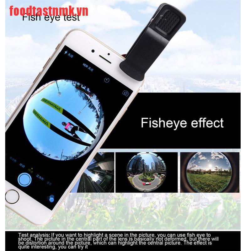 【foodtastnmk】Fish Eye Lenses Mobile Phone Camera Lens Kit Zoom Fisheye Wide An