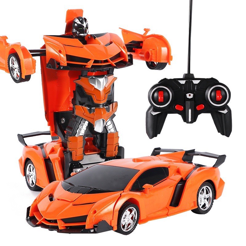 Đồ Chơi Xe Điều Khiển 4 Chiều + Biến Hình RoBot Cho Bé