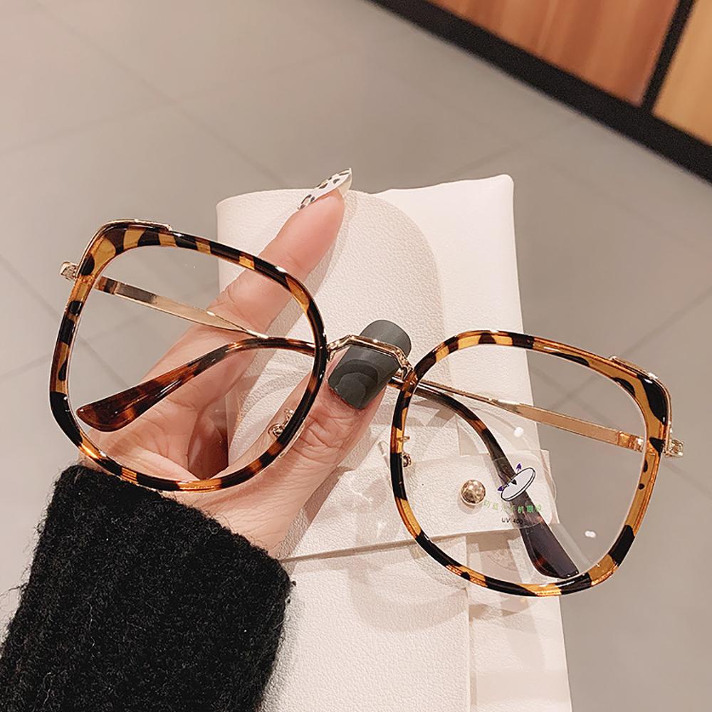 LILYES Mắt Kính Gọng Nhựa Trong Suốt Chống Ánh Sáng Xanh Phong Cách Retro Hàn Quốc Cho Nữ