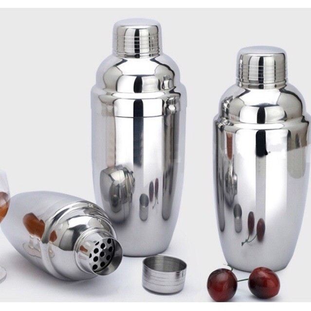 Bình lắc bằng inox cao cấp không rỉ dung tích 250ml 350ml 550ml 750ml dùng để pha chế cà phê, cocktail, trà sữa,....