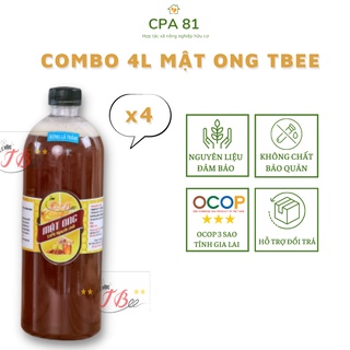Com bo 4 lít mật ong nguyên chất