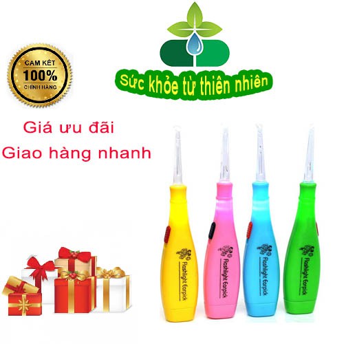 Dụng Cụ Lấy Ráy Tai An Toàn Cho Bé ,Có Đèn Soi Trực Tiếp