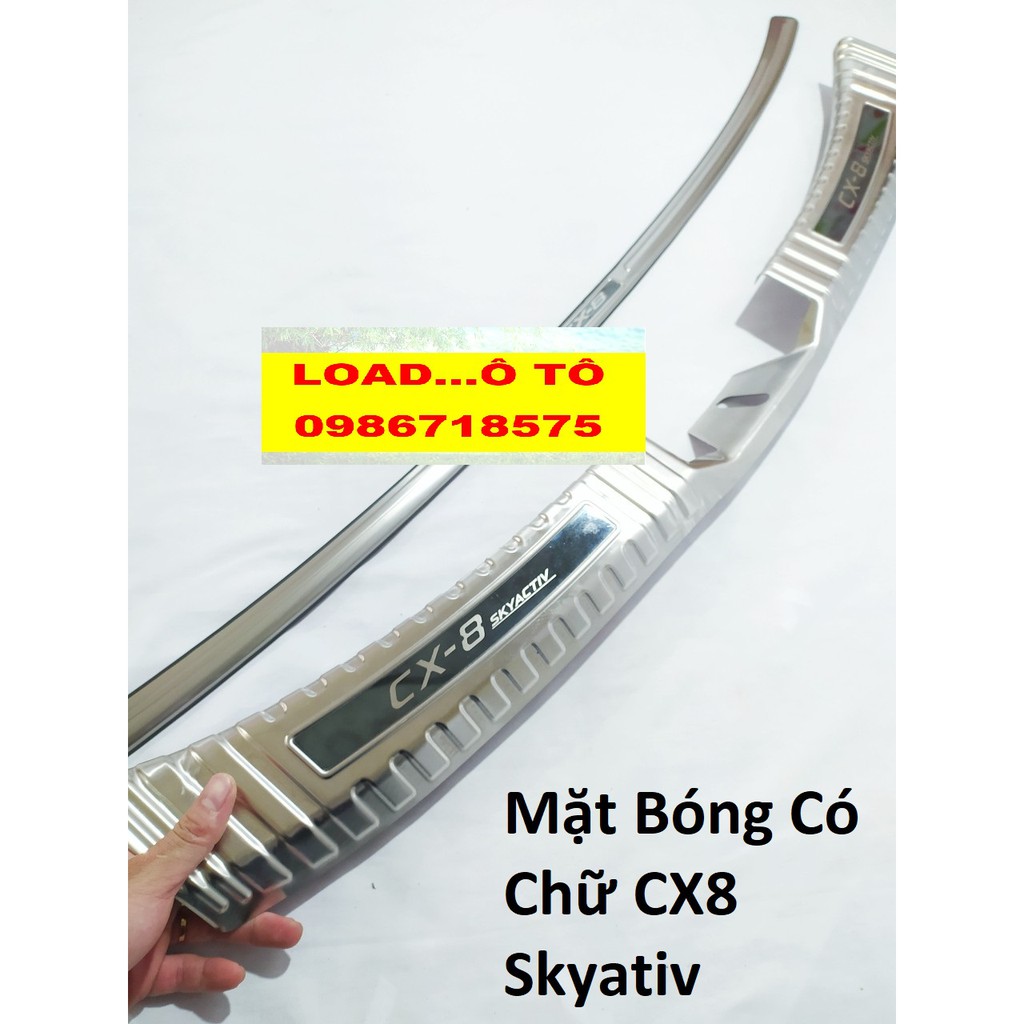 Chống Cốp Trong Và Ngoài Mazda CX8 2022-2019 Chất Liệu Inox Cao Cấp