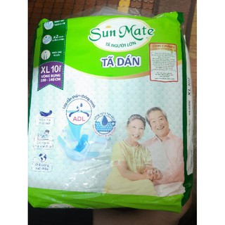 Tã dán Người Lớn Sunmate size XL10(10 miếng)