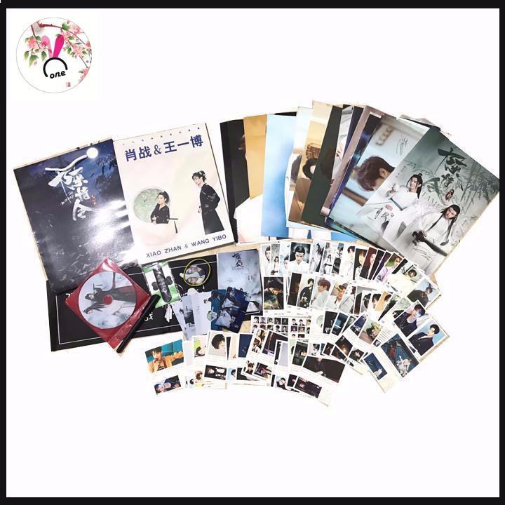 (Hộp carton) Combo Photobook Trần Tình Lệnh Lam Vong Cơ Ngụy Vô Tiện túi quà album ảnh có poster postcard