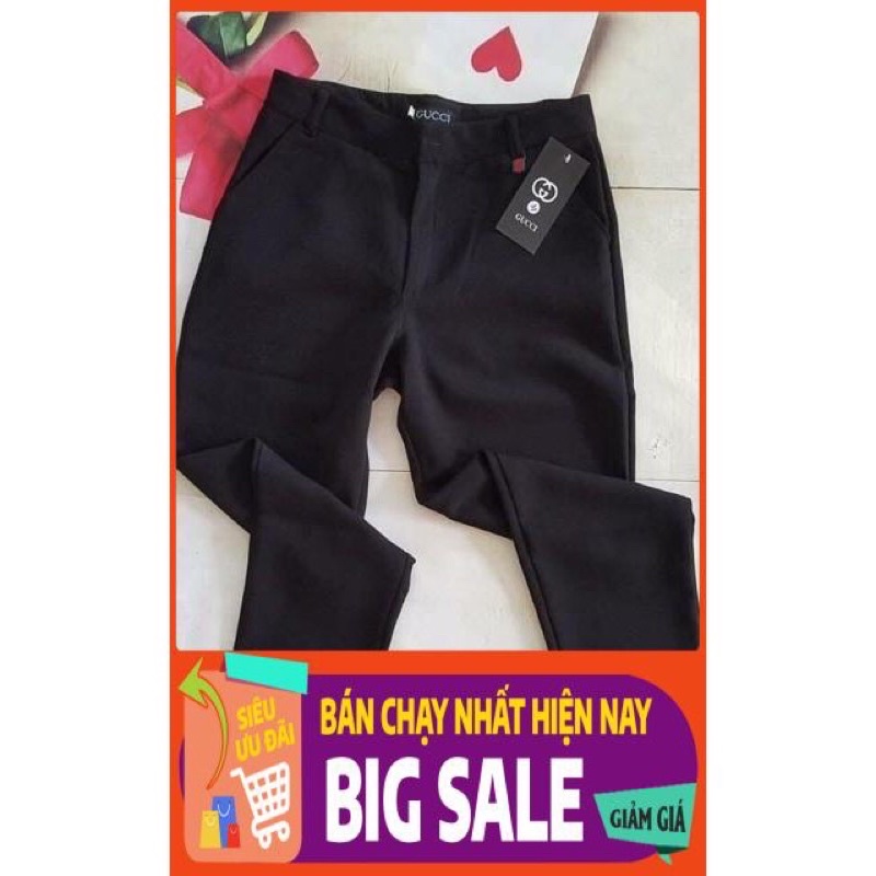 Quần baggy nữ chất umi dày dặn co giãn 4 chiều dáng ôm công sở nữ - Quần legging nữ dáng đẹp