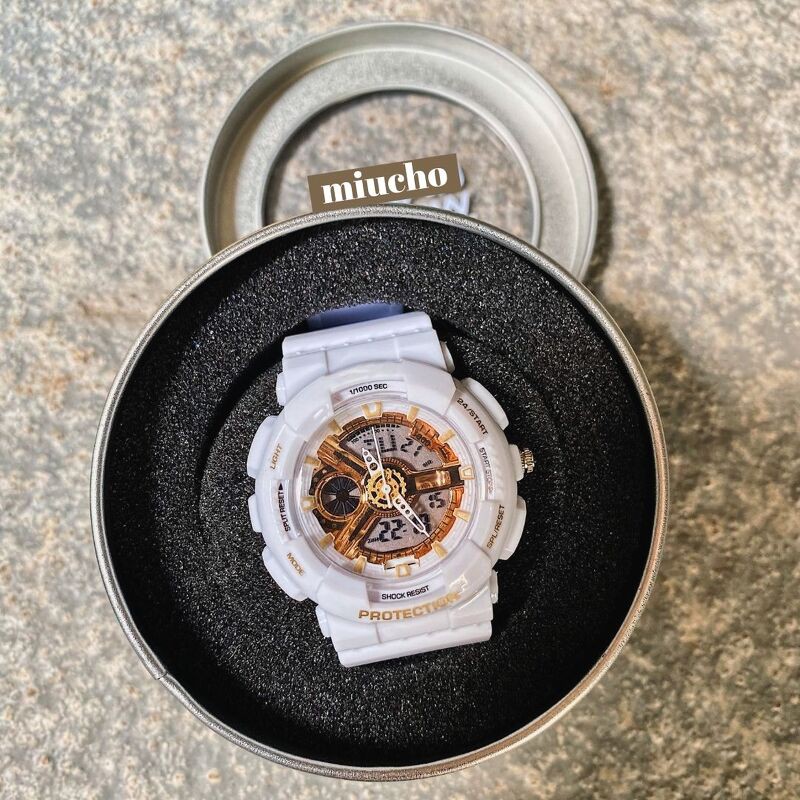 [Mã FASKT4 giảm 10K đơn 50K] Đồng hồ nữ thể thao dây cao su chống nước DH169 Miucho