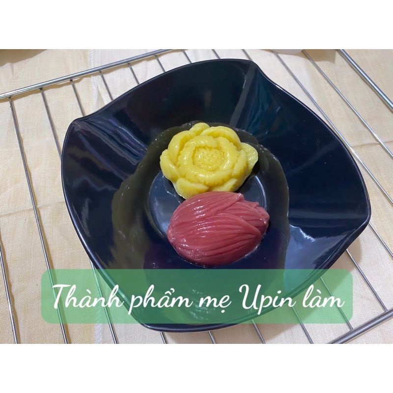 Khuôn silicon hoa Lá sen tạo hình độc đáo làm bánh/ nến thơm/xà phòng