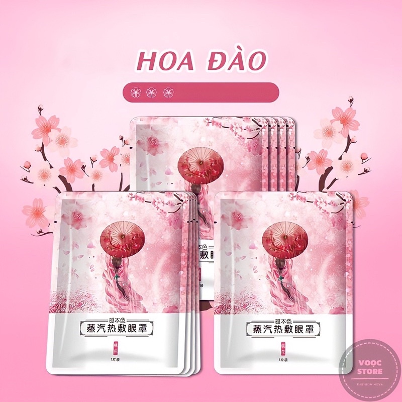 Mặt Nạ Xông Hơi Nóng Thư Giãn Cho Vùng Mắt Giảm Mệt Mỏi, Căng Thẳng, Giúp Ngủ Ngon, Lưu Thông Máu, Mờ Quầng Thâm Mắt