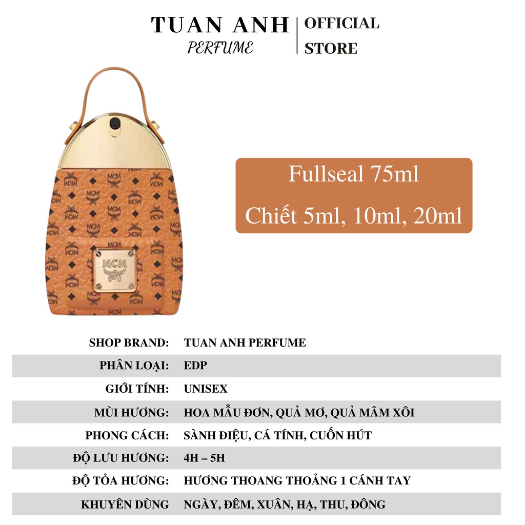 Nước hoa unisex MCM EDP chính hãng TUANANHPERFUME