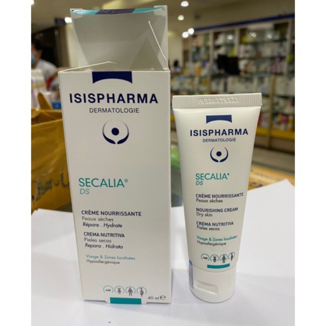 ISIS Pharma Secalia DS 40mL - Kem Dưỡng Cho Da Khô, Nhạy Cảm, Da Bị Kích Ứng