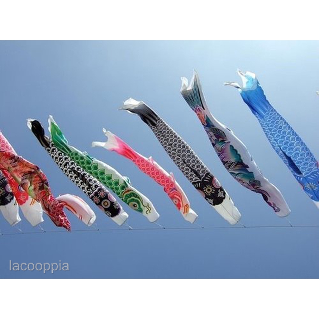 Bộ 4 cờ cá chép phong cách Nhật Bản 55cm