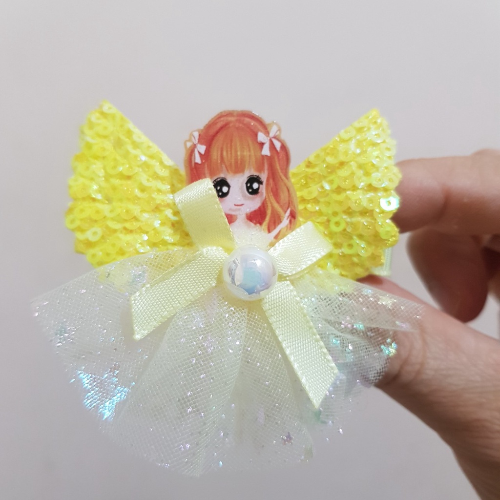 Kẹp tóc công chúa nhiều mẫu xinh cho bé gái (Bán một chiếc)