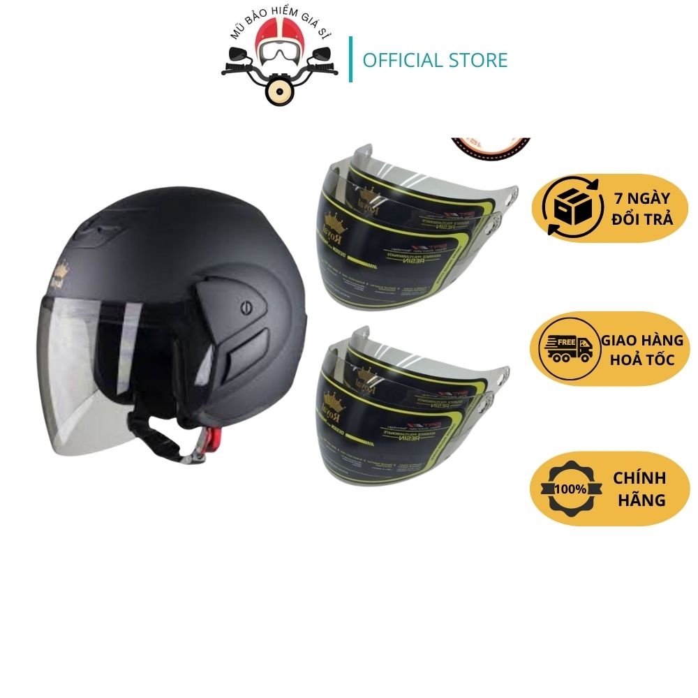 Kính thay thế cho mũ bảo hiểm Royal M01 - Kính mũ Honda