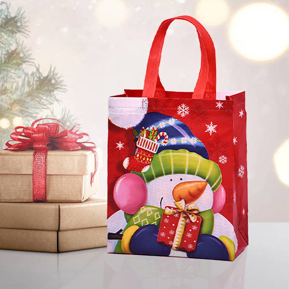 Túi Nhựa Đựng Bánh Kẹo Giáng Sinh 32x25x17cm