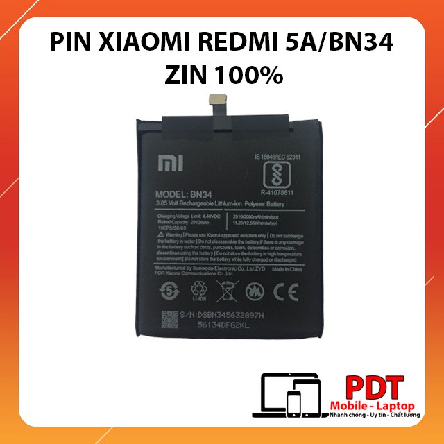 Pin Xiaomi Redmi 5A (BN34) 3000mAh