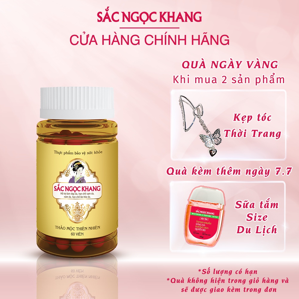 Viên Uống Sắc Ngọc Khang Vi Tảo Lục Hộp 60 Viên