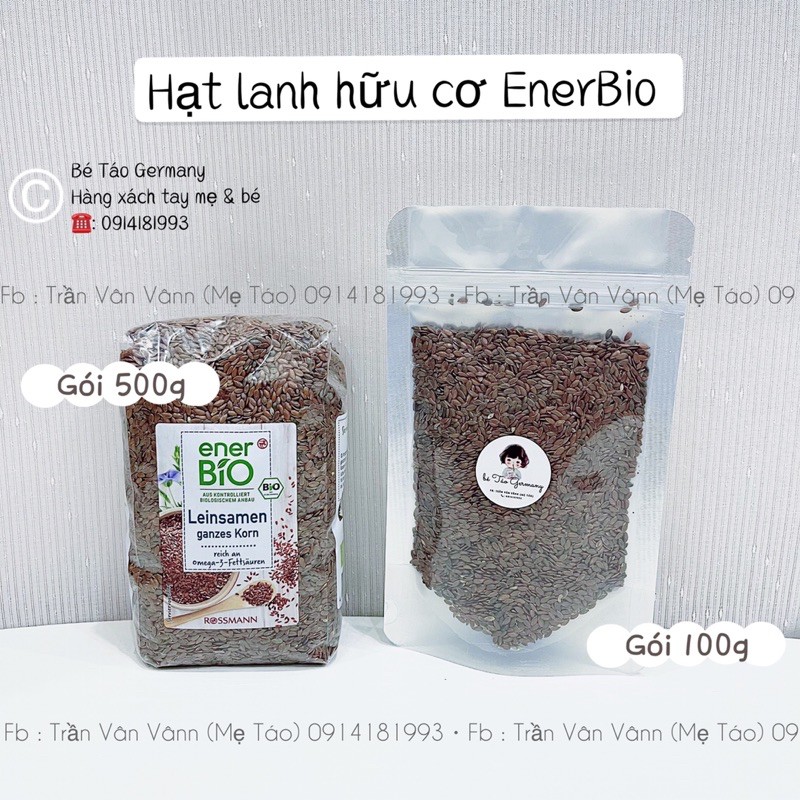 Hạt lanh hữu cơ Bio Đức - 500g