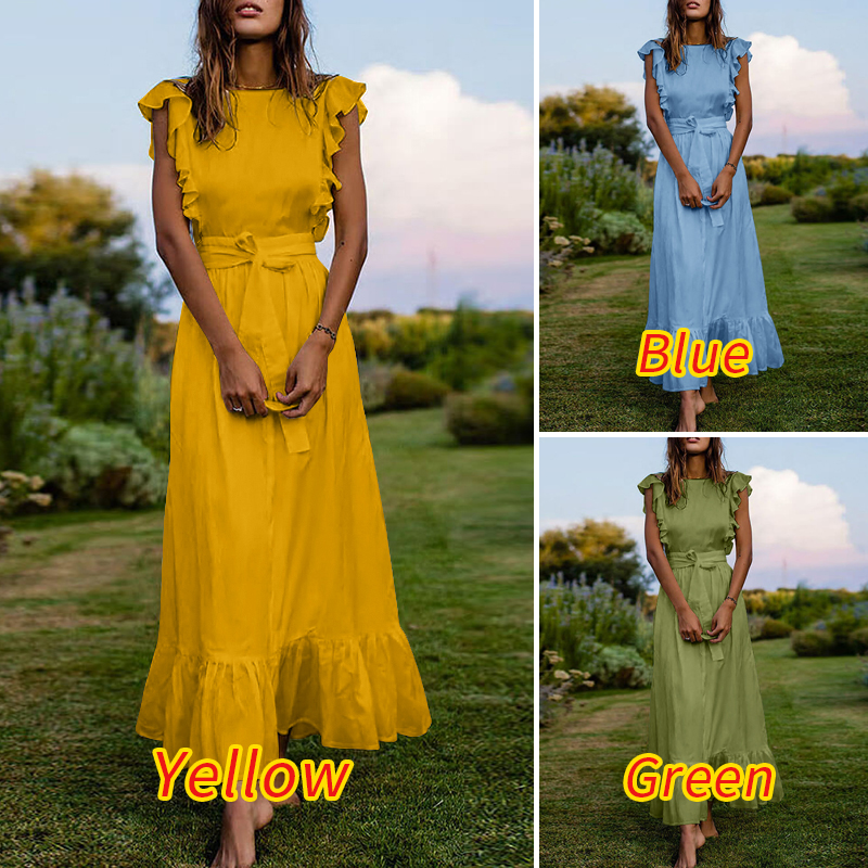 Đầm ZANZEA Thiết Kế Dáng Dài Không Tay Kiểu Vintage Thời Trang Cho Nữ | BigBuy360 - bigbuy360.vn