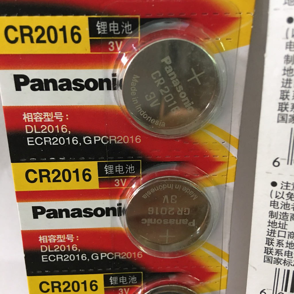 Pin nút Panasonic CR2032 / CR2025 / CR2016 / CR1632 / CR1220 3V Lithium , Pin cúc Panasonic 3V Lithium Made in Indonesia