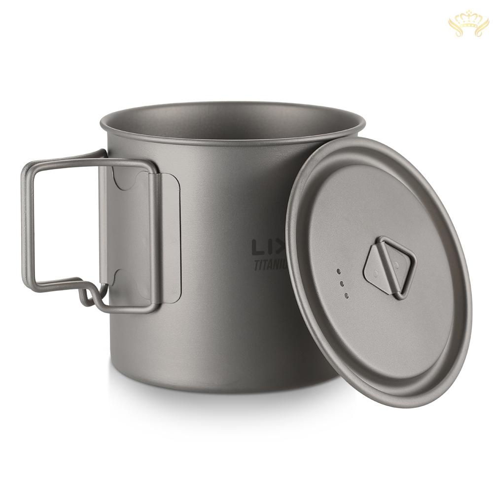 LIXADA Set 2 Cốc Titan 350ml 650ml Tiện Lợi Cho Dã Ngoại