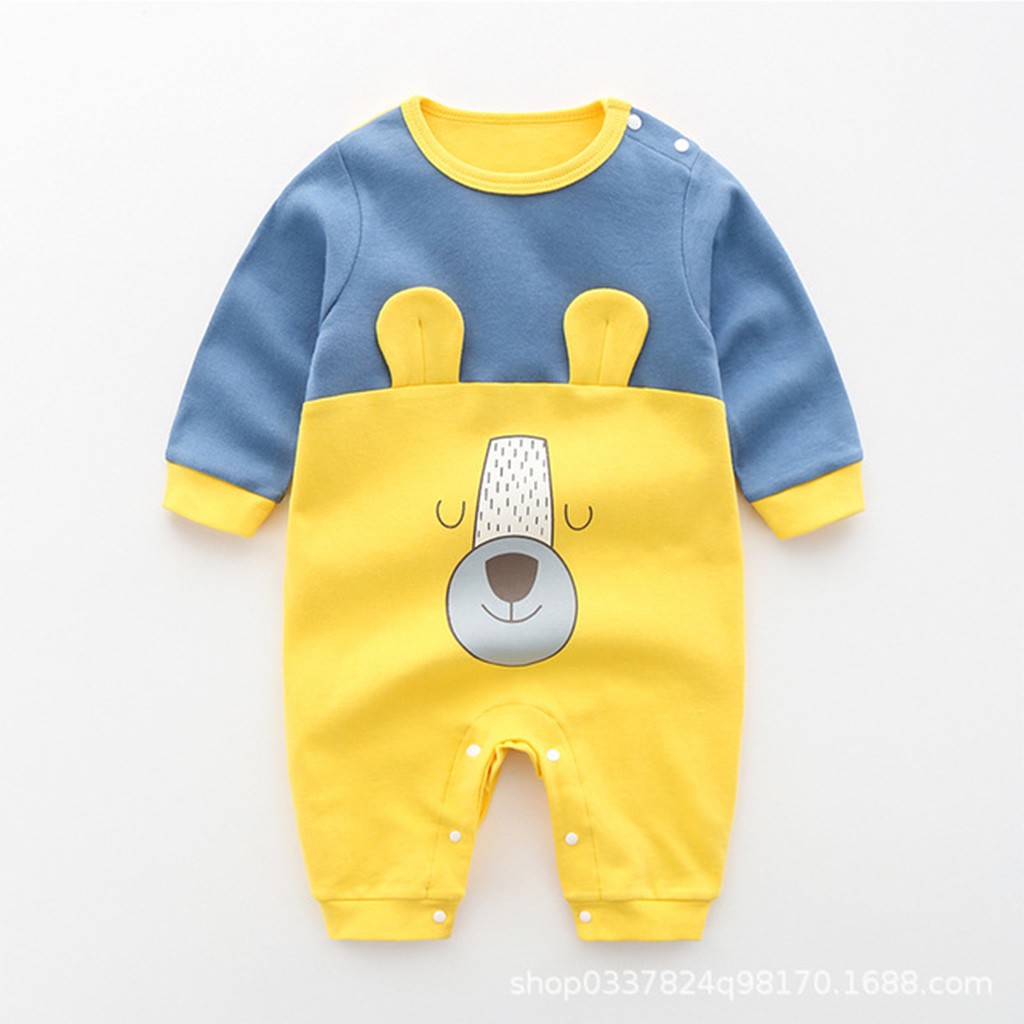 Bodysuit cho bé Cao Cấp bộ body liền thân dài tay cho bé trai bé gái sơ sinh 4-14kg, hàng Quảng Châu cực đẹp – BD09