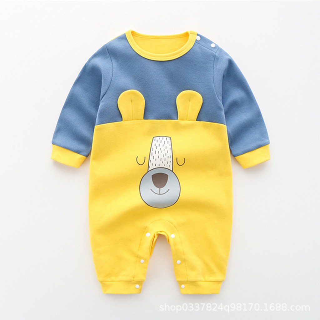 Bodysuit cho bé Cao Cấp bộ body liền thân dài tay cho bé trai bé gái sơ sinh 4-14kg, hàng Quảng Châu cực đẹp – BD09