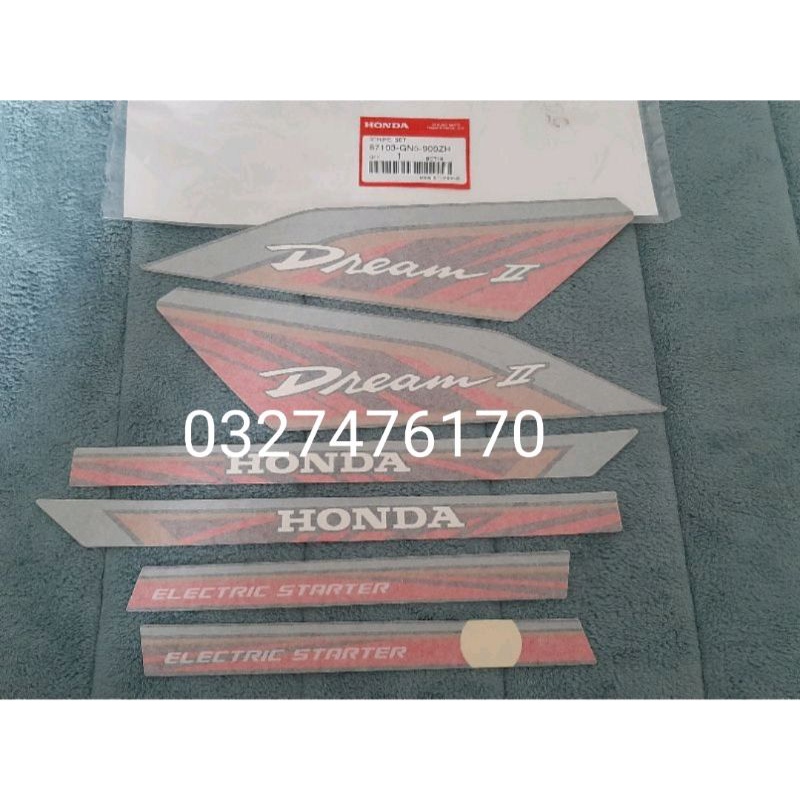 Bộ tem lửa xe Dream thái hàng zin honda thái xịn