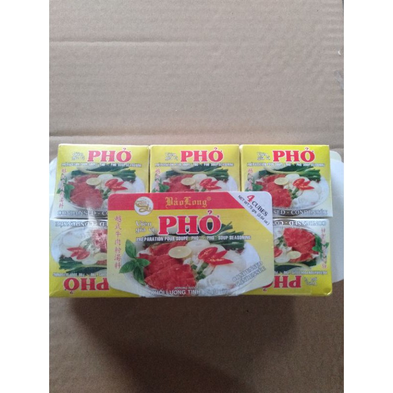 viên gia vị nấu phở bò[gói 4 viên /75g]