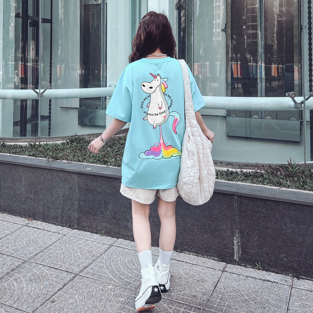 Áo Thun The Kind Unicorn Màu Xanh Dương