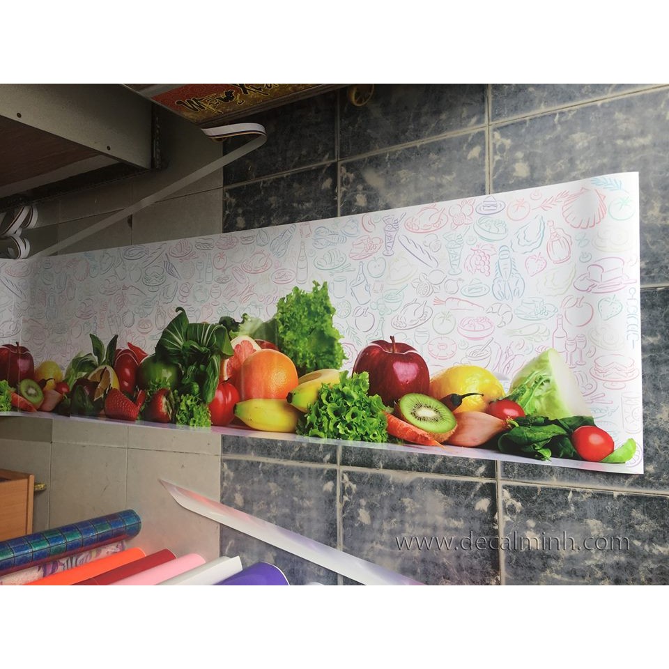 Decal dán bếp chống dầu mỡ siêu hot