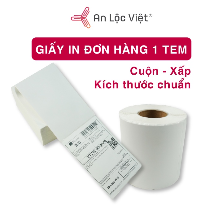 Giấy In Đơn Hàng A6 1 Tem siêu dày - 100x150mm/100x100mm/76x130mm 500 Tem - In Hóa Đơn, TMĐT