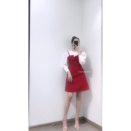 Set váy áo sơ mi nữ 2in1 hàng thiết kế chất đẹp Đầm công sở nữ