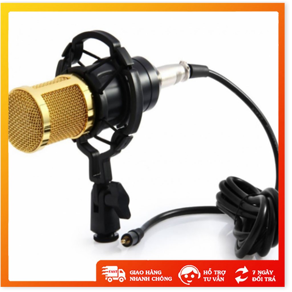 Mic hát 🦋FreeShip🦋 Micro karaoke có dây thu âm mic live stream - ADK