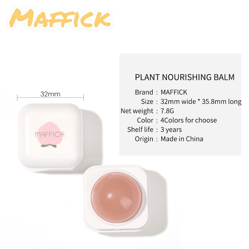 Son dưỡng môi chiết xuất thực vật dưỡng ẩm thay đổi màu sắc chống nứt nẻ môi hiệu MAFFICK