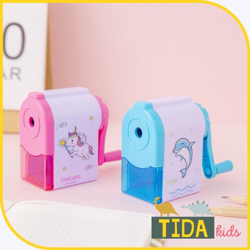 Gọt Bút Chì Quay Tay Tiện Dụng ⚡️ HOT TREND ⚡️ An Toàn Cho Bé, Xoáy Bút Chì Cao Cấp, Văn Phòng Phẩm TiDa Kids Shop