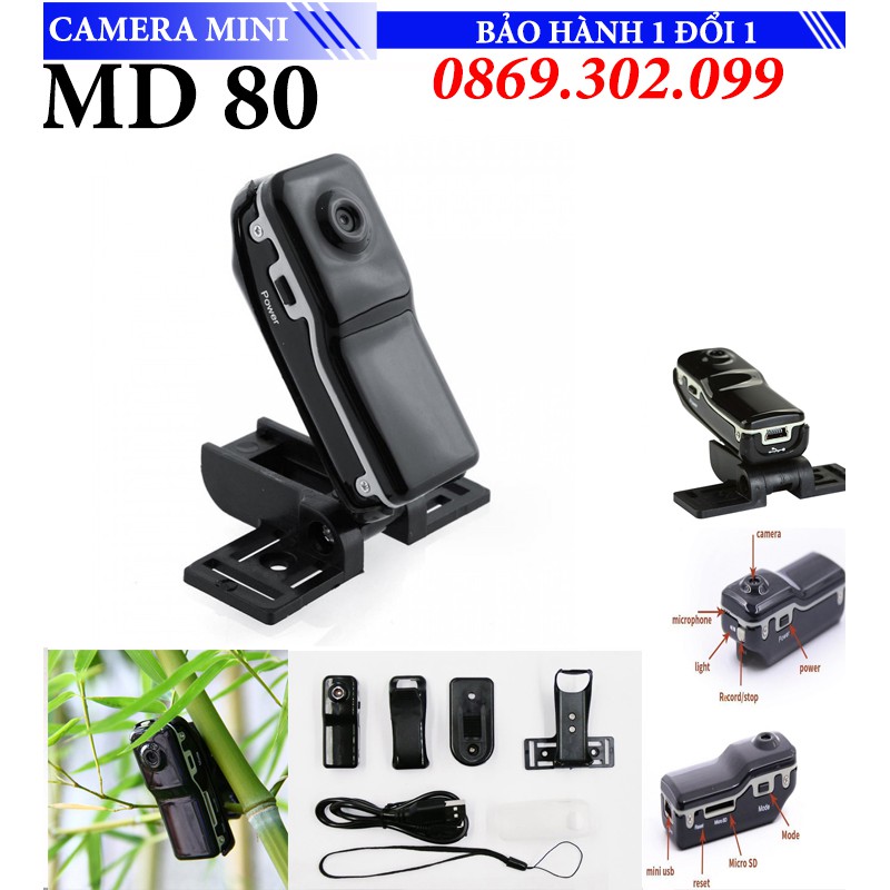 Camera hành trình kẹp áo Mini MD80