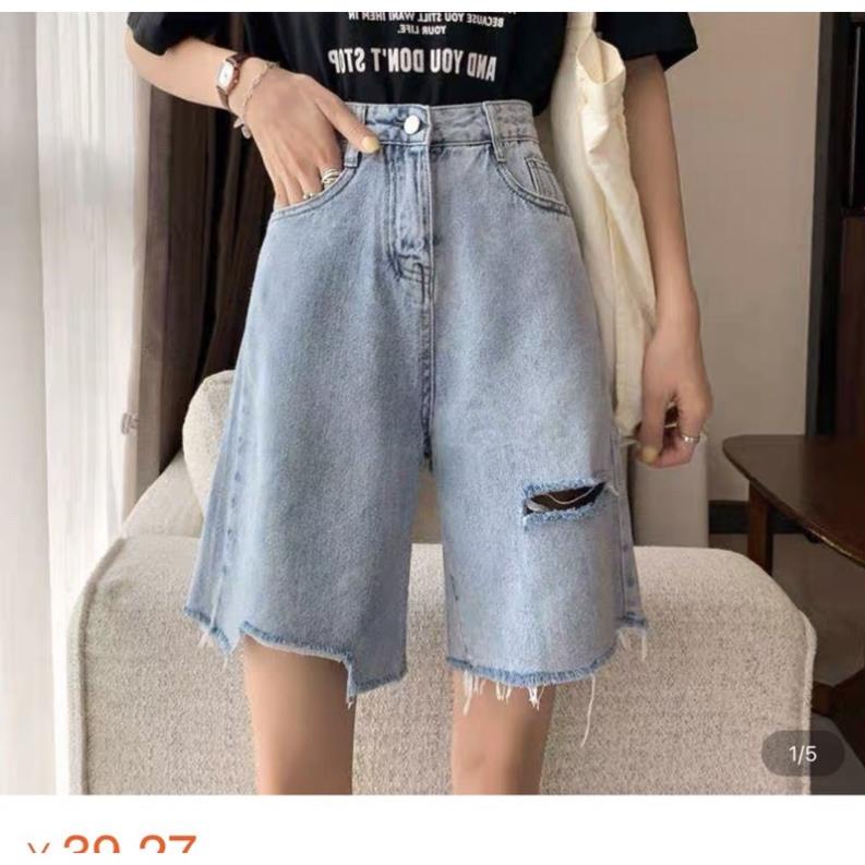 💯Quần Jeans Ngố Rách Ullzang 1 Line !