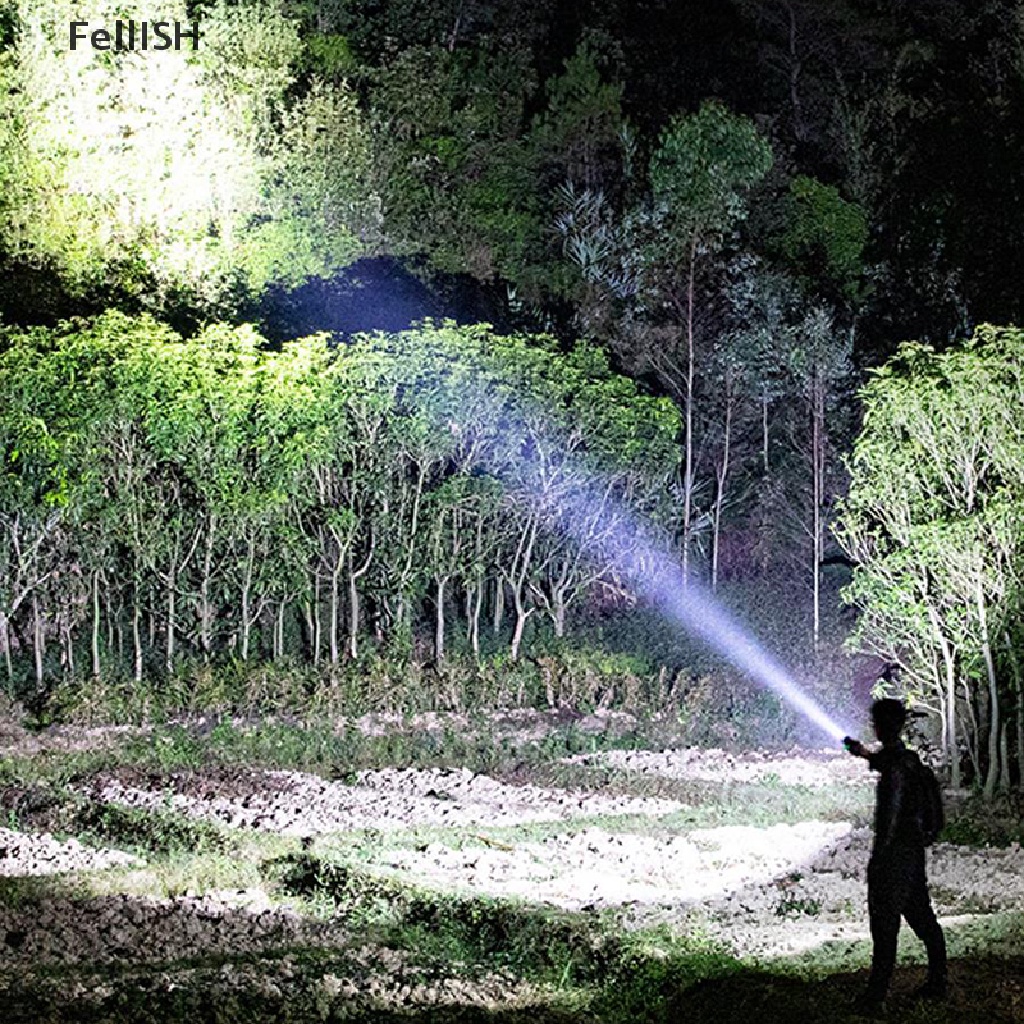 [Felli] 2 IN 1 990000LM Ultra Bright G3 Tactical LED Flashlight Torch Light Outdoor 439br