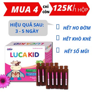 Luca kid - siro hô hấp cho bé, 100% thảo dược. giúp bé giảm nhanh đờm ho, sổ mũi,.trong viêm họng, viêm phế quản ở trẻ