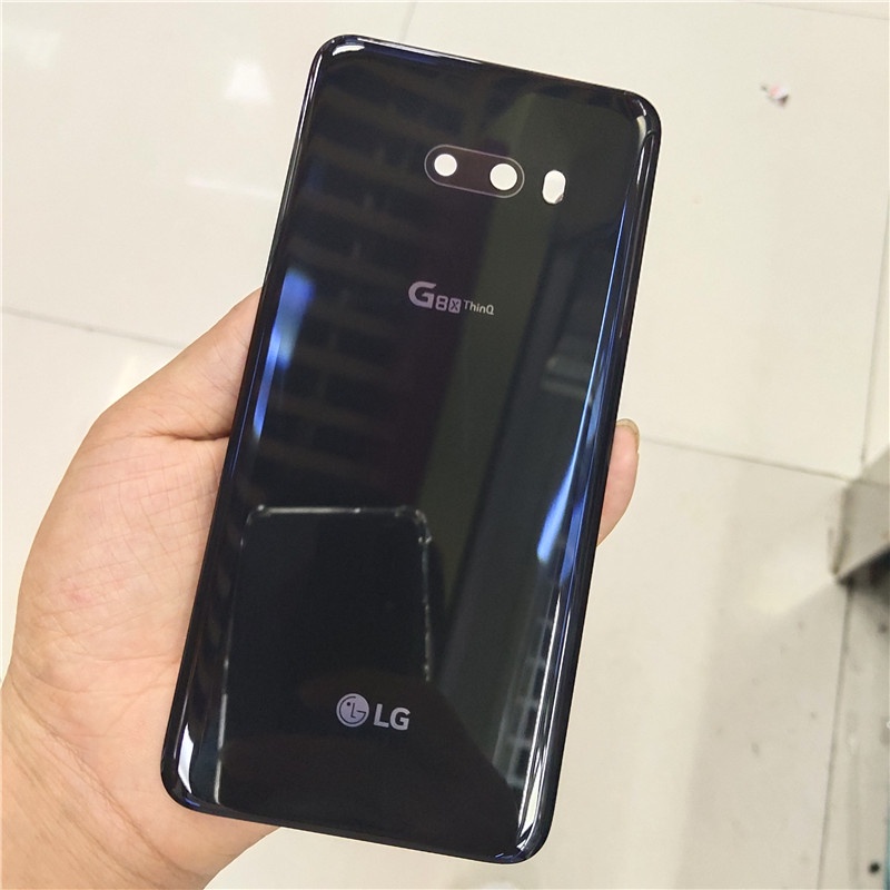 Ốp Điện Thoại Mặt Kính Kèm Miếng Dán Bảo Vệ Pin Cho Lg G8X Thinq Lmg850Emw