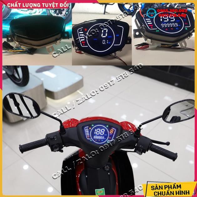 🏍 Đồng Hồ Lcd Full Led Cho Sirius, Exciter 2006 - 2010, Spark (mẫu mới 2021) 🏍